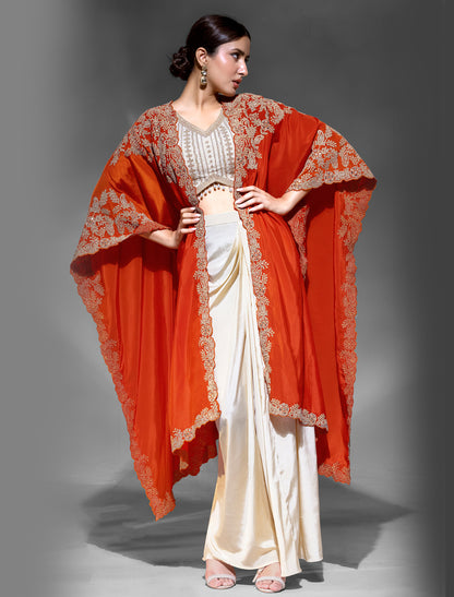 Elegant Freesize Party Wear Set with Embroidery (Up to XXL)