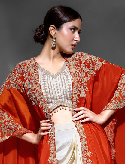 Elegant Freesize Party Wear Set with Embroidery (Up to XXL)