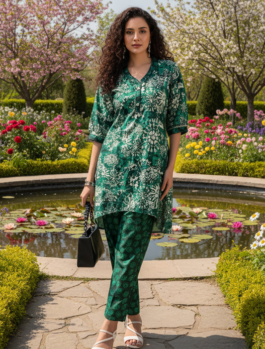 Soft Silky Crepe Coord Set | Ethnic Wear for Women