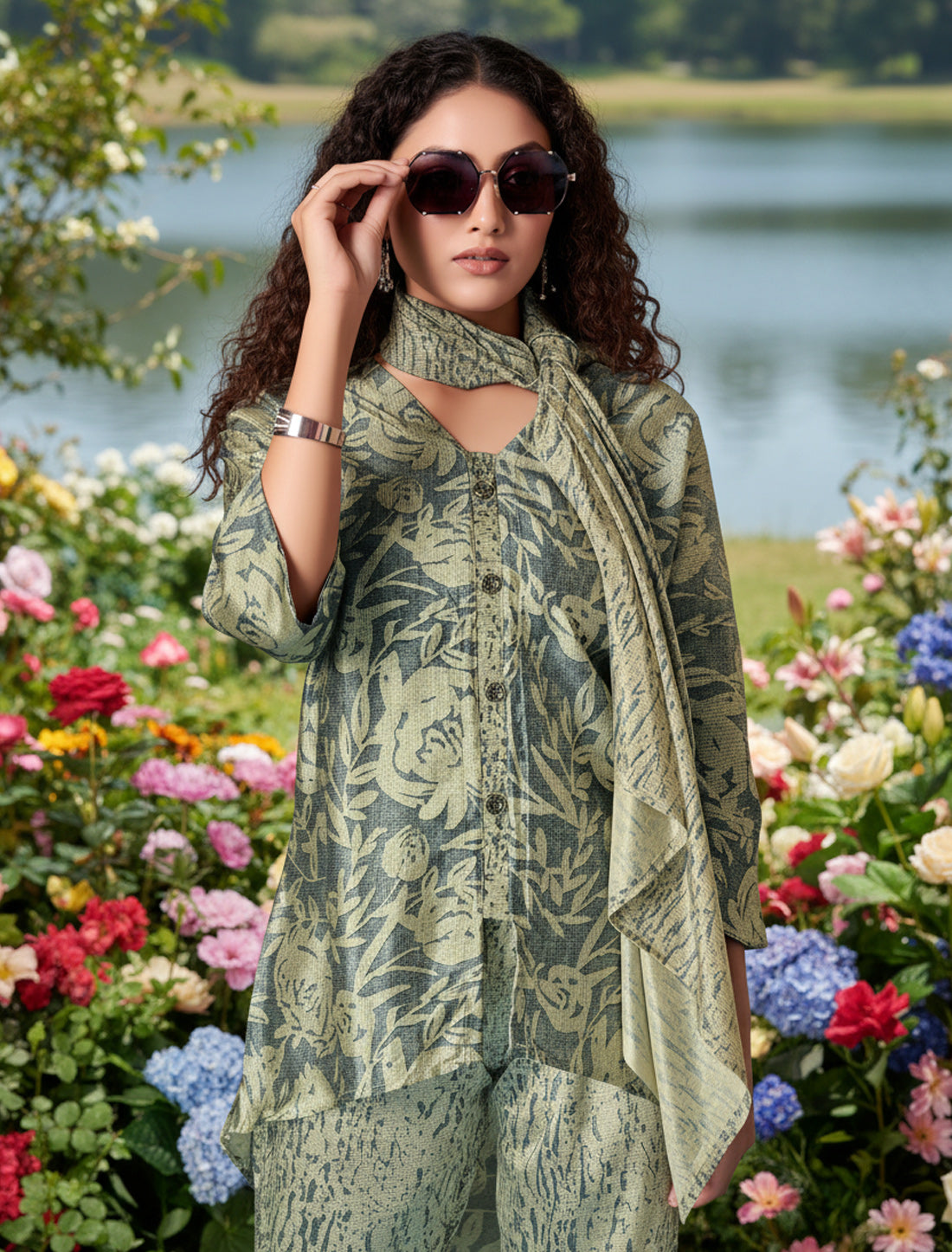 Fashionable Coord Set for Women – Silky Crepe