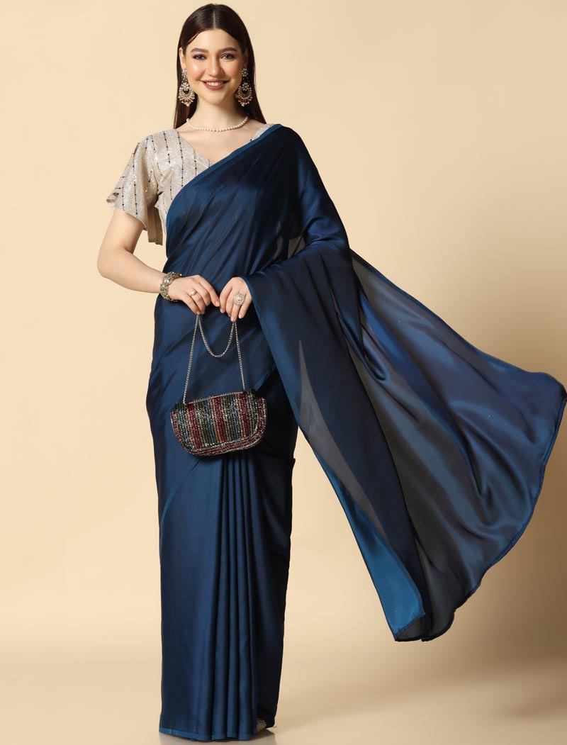 Launching Our New Blue Burfi Silk And Super Soft Saree With Imported Lycra Blouse Traditional Wear UnStitched Saree