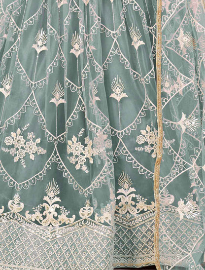 Bridal Ethnic Embroidery Semi-Stitched Lehenga Choli
