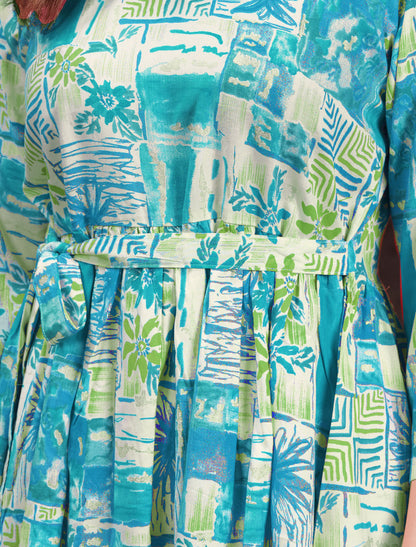 Tranquil Elegance Premium Chanderi Export Quality Co-ord Set For Women Print Ensemble