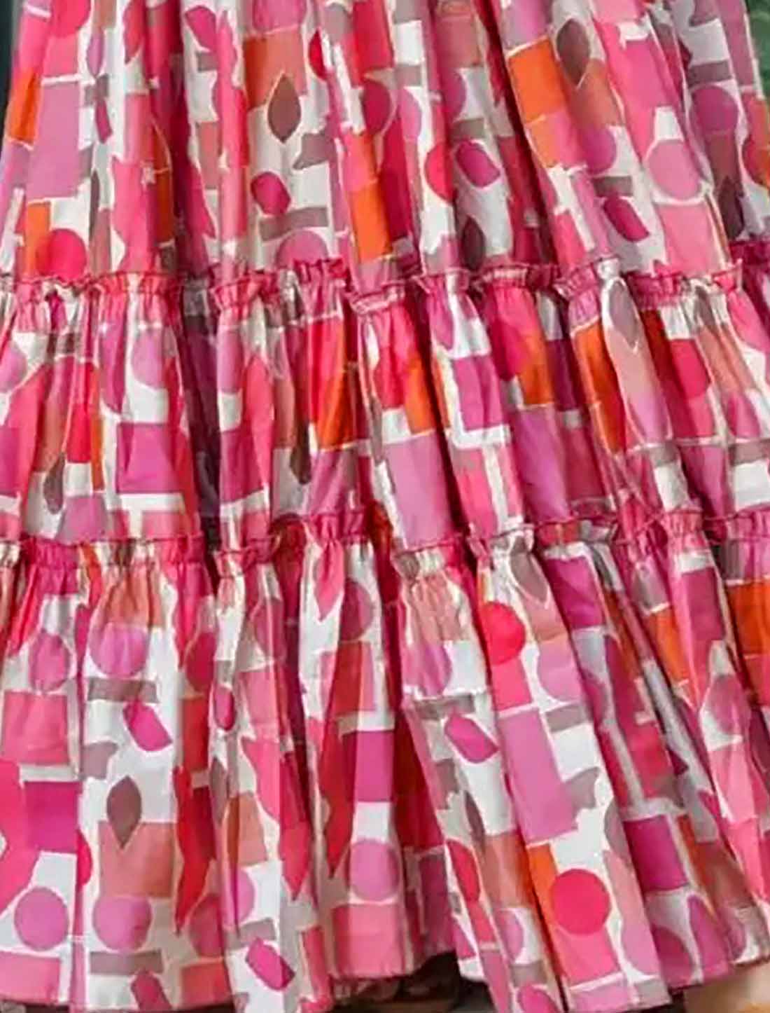 Ethnic Hevay Rayon Digital Pink Work Full Stitched Long Gown