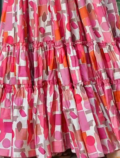 Ethnic Hevay Rayon Digital Pink Work Full Stitched Long Gown