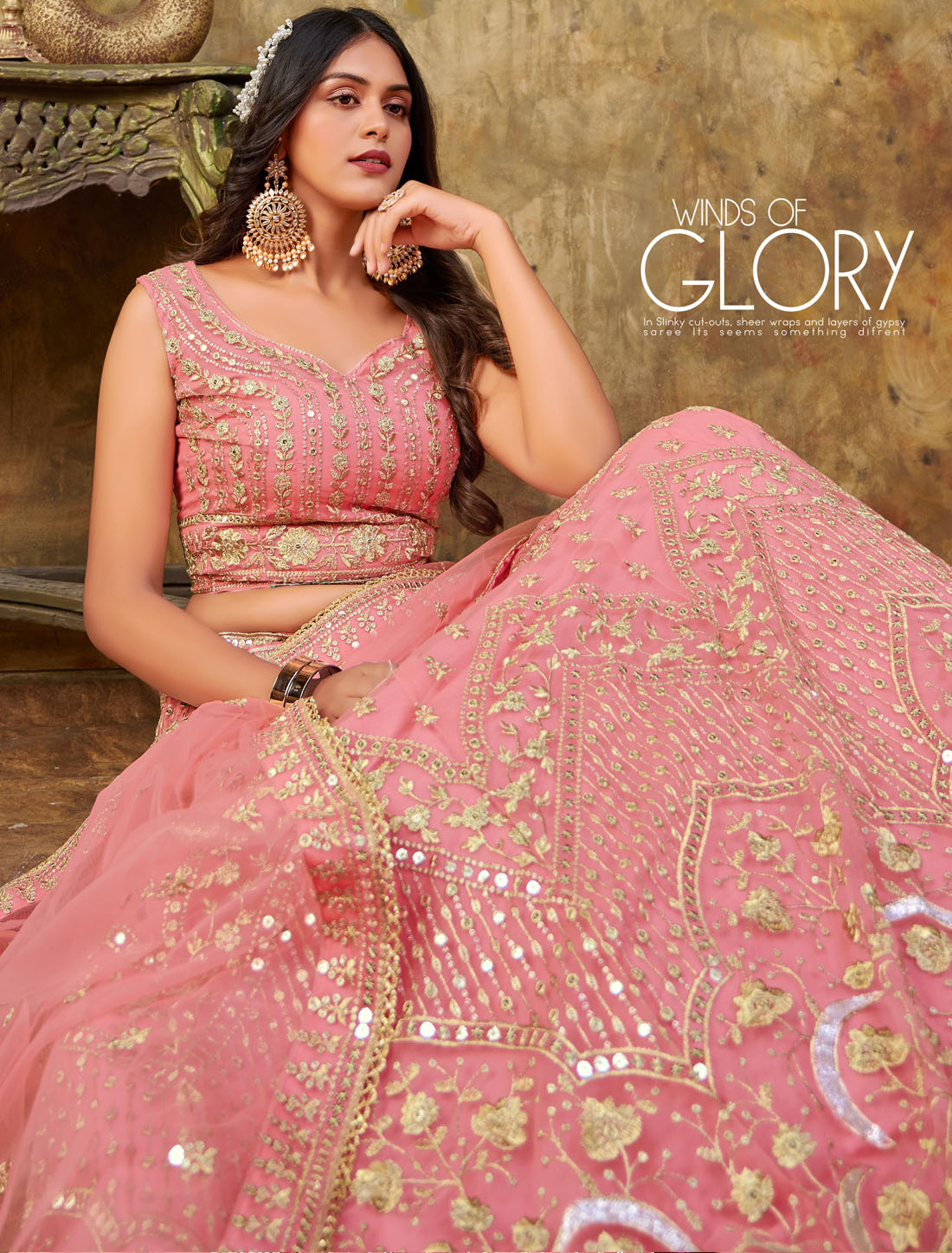 Style Baby Pink Premium Net Party Wear Women Lehenga Choli