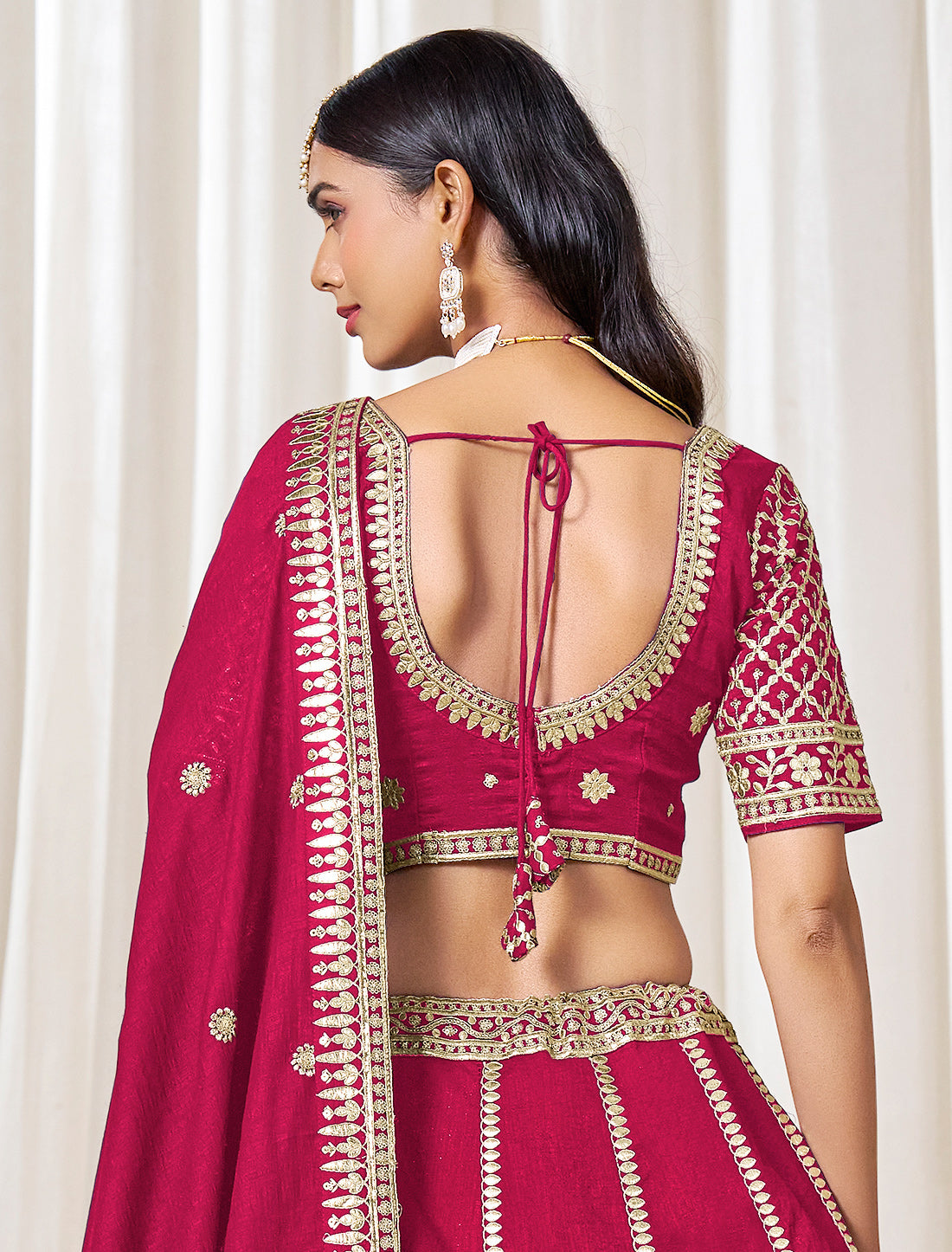 Rani Ethnic Wedding Art Silk Lehenga Choli