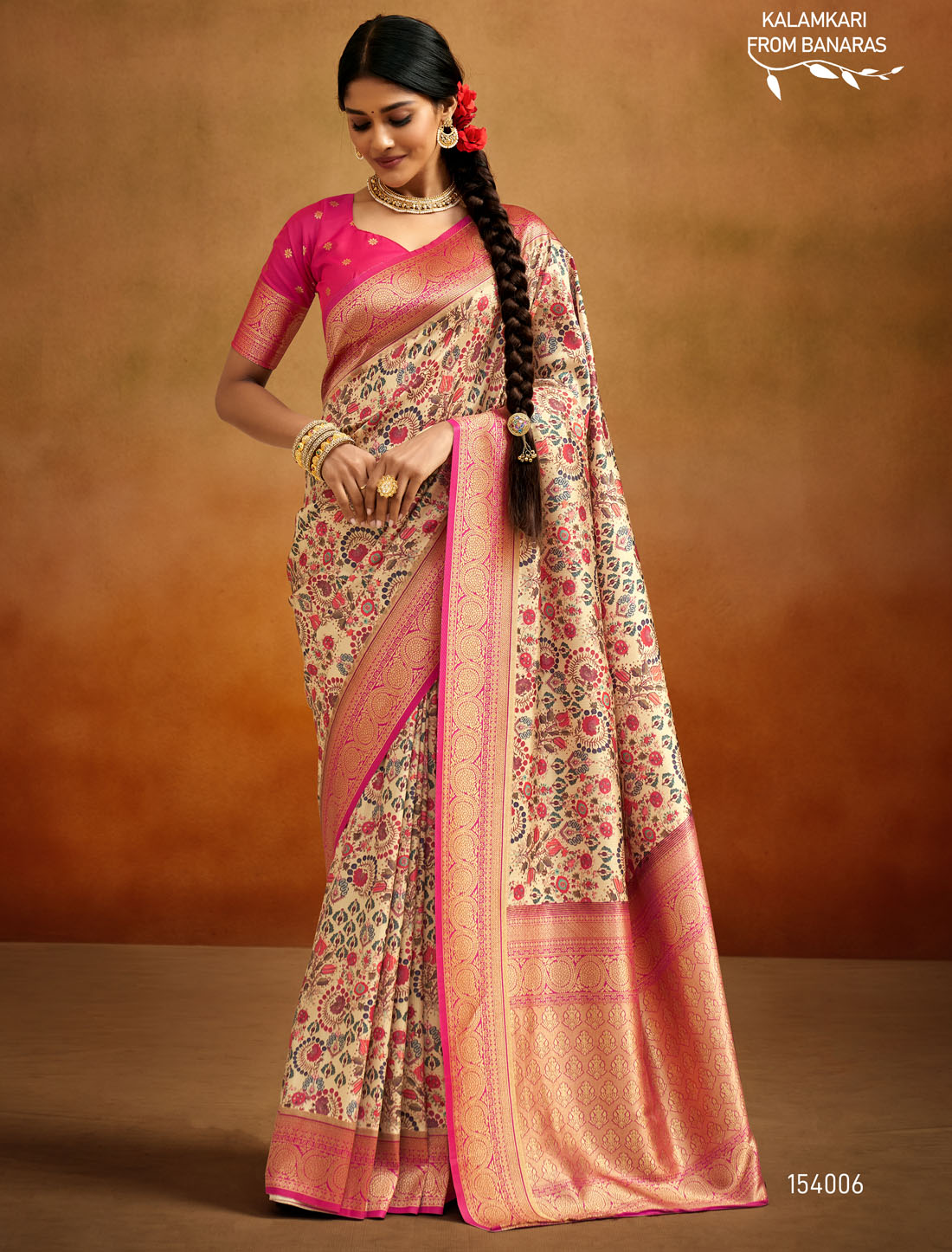 Ethereal Splendor Soft Handloom Banarasi Silk Saree Extravaganza