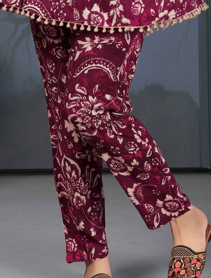 Floral Print Premium Rayon Export Quality Ethnic Co-ord Sets