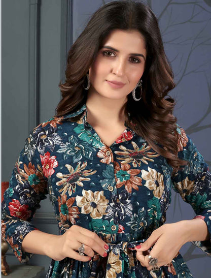 Ethinc Premium Rayon Export Quality Floral Print Co-ord Sets