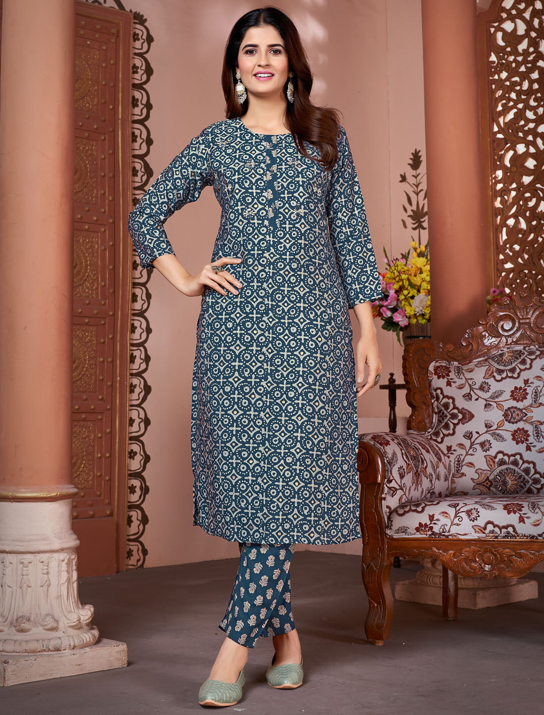 Discover Timeless Elegance: Premium Royal Silk Kurti & Pant Ensembles by BeFashionate