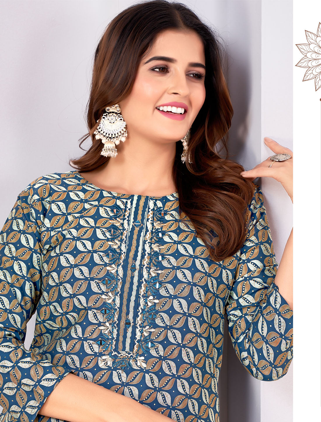 Timeless Elegance: Royal Silk Top with Premium Pocket Pant - Traditional Wear for Women