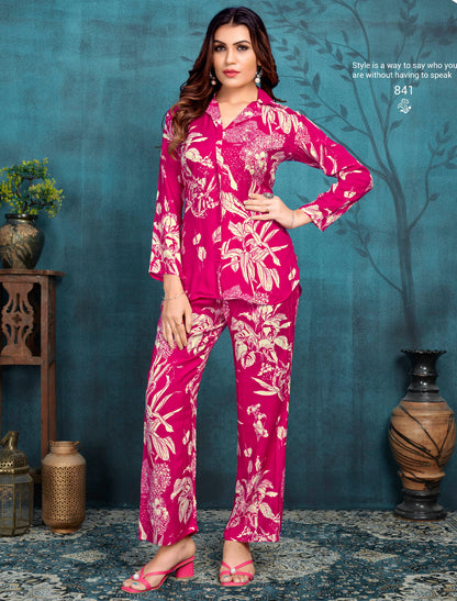 Elevate Your Style with Premium Viscose Maslin Top and Pant Sets For Women