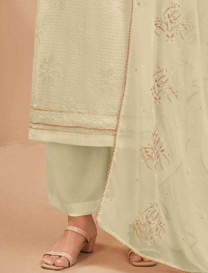 Crafted With Georgette Thread And Sequins Designer Kurti Sets