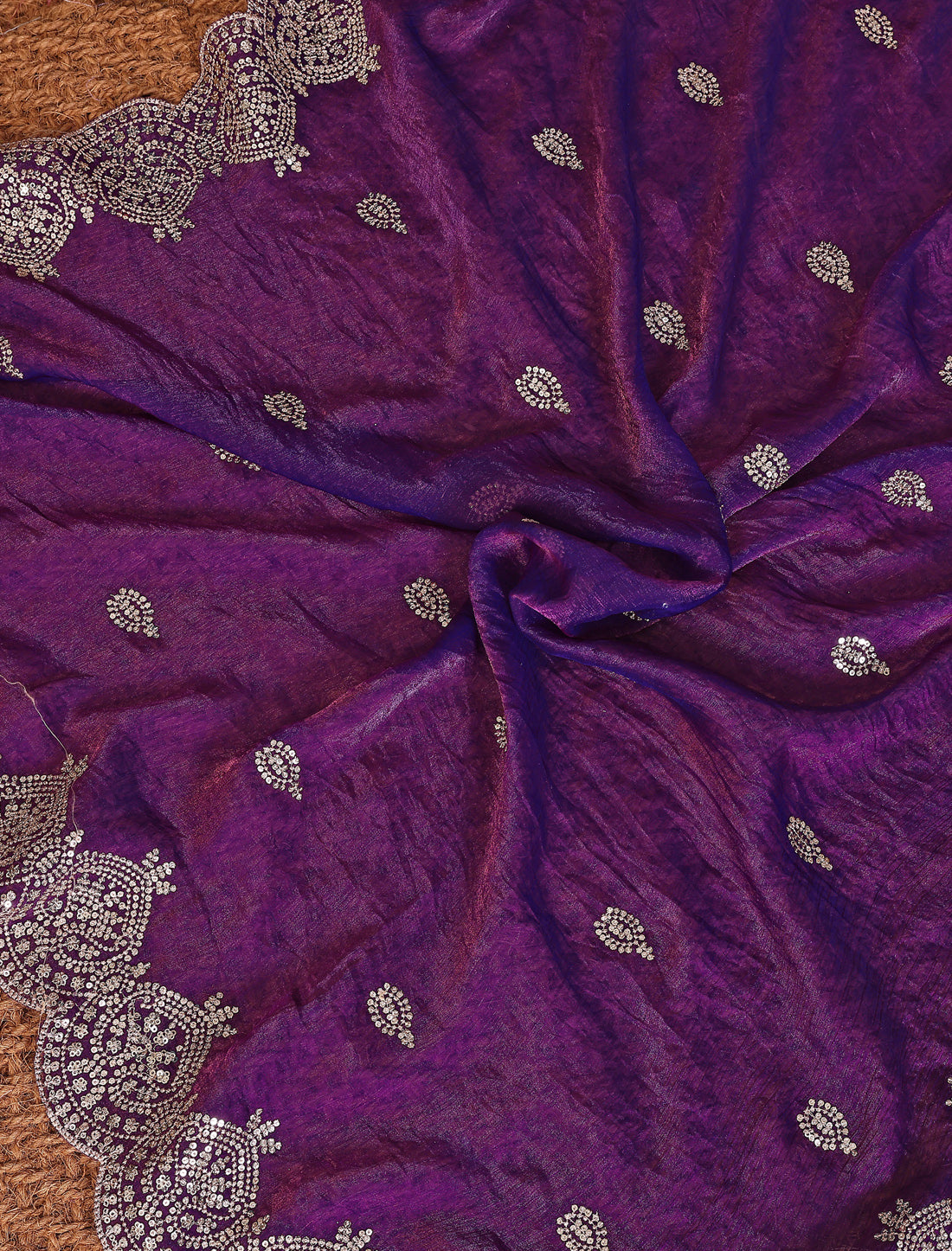 Jhamuni Pure Chiffon With Sequince Work Graceful Ethnic Saree