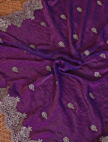 Jhamuni Pure Chiffon With Sequince Work Graceful Ethnic Saree