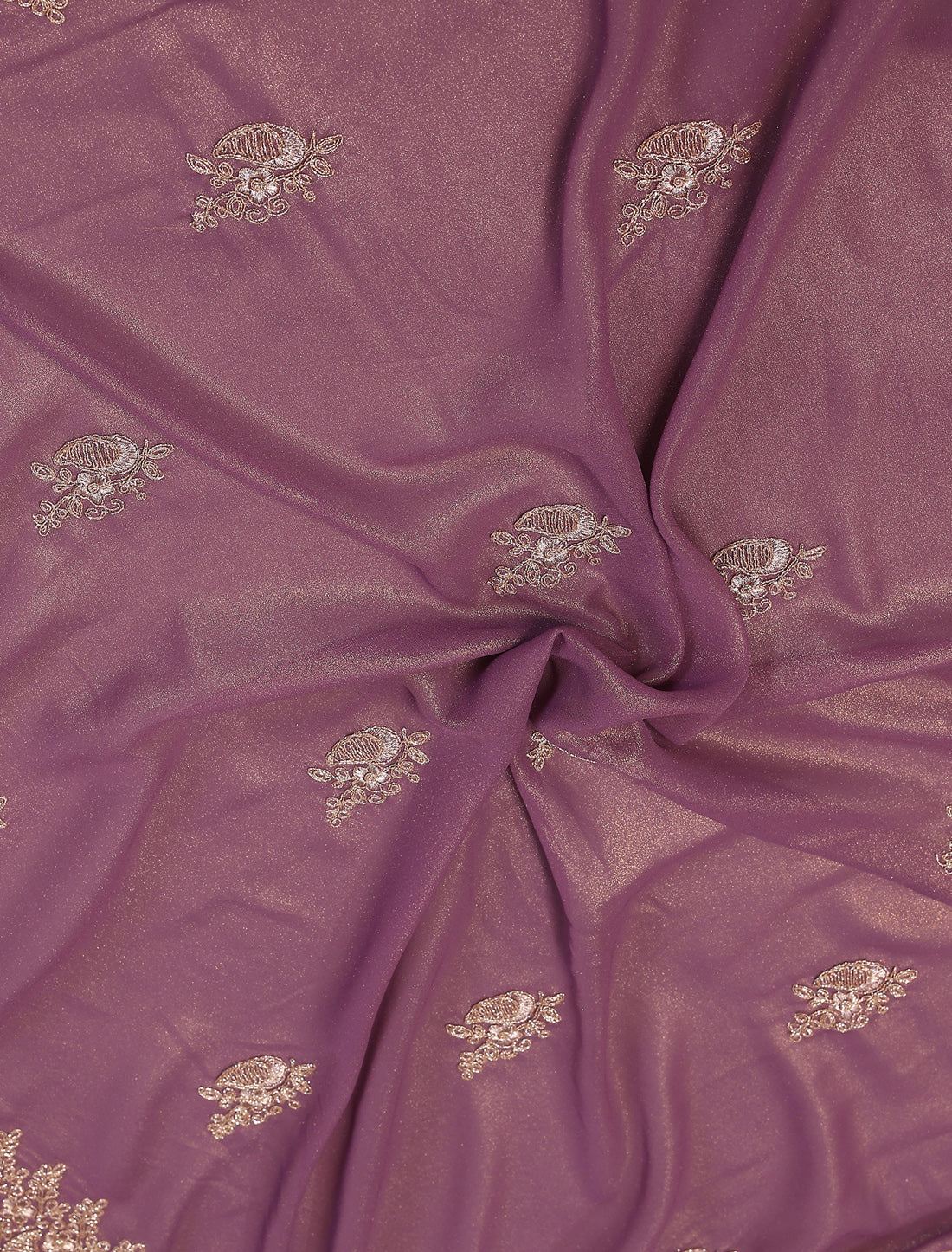 Onion Pink Pure Cotting Jorgut With Embrodery Codding Work Ethnic Saree