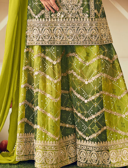 Premium Chinon Embroidered Plazo Suit – Ethnic Wear for Women