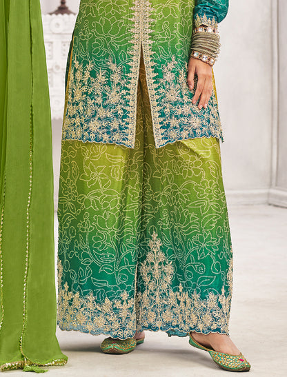 Premium Embroidered Chinon Suit Set for Women – Festive Ethnic Wear