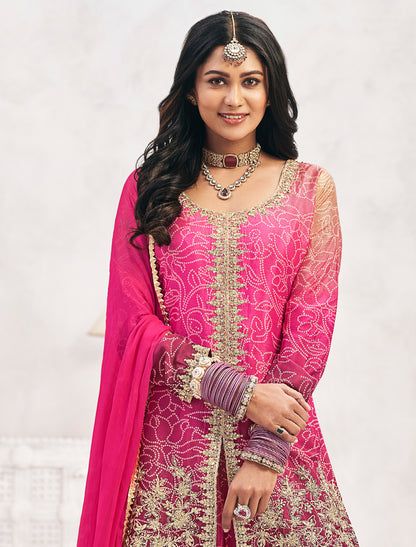 Luxury Chinon Embroidered Suit with Chiffon Dupatta – Ethnic Wear for Women