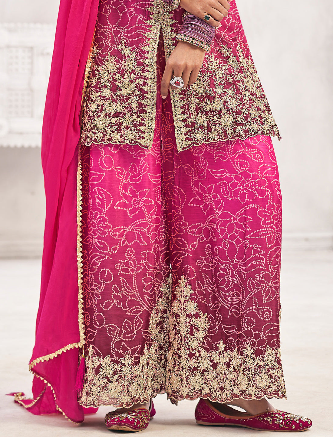 Luxury Chinon Embroidered Suit with Chiffon Dupatta – Ethnic Wear for Women