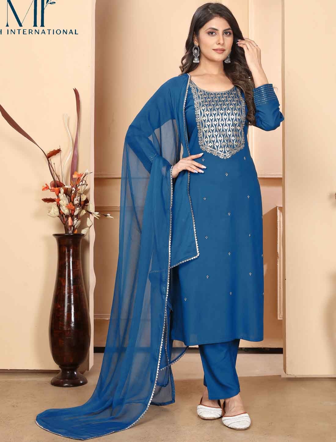 Premium Rayon Ethnic Heavy Embroidery Kurta Sets Collection