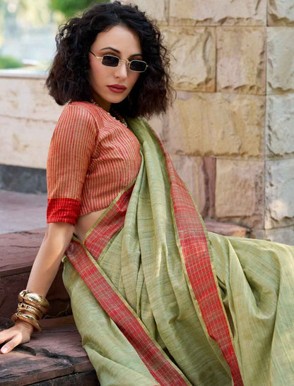 Ethnic Katan Pure Handloom Festive Wear Printed Saree