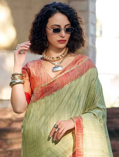 Ethnic Katan Pure Handloom Festive Wear Printed Saree