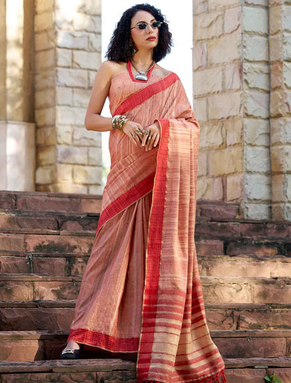 Pure Katan Ethnic Handloom Festive Wear Printed Saree