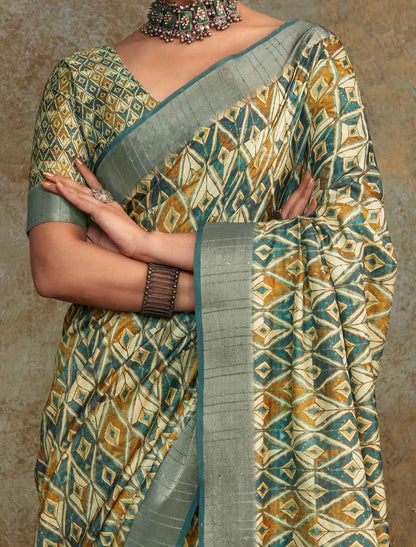 Handloom Silk Witn Weaving Sequence Work Designer Saree