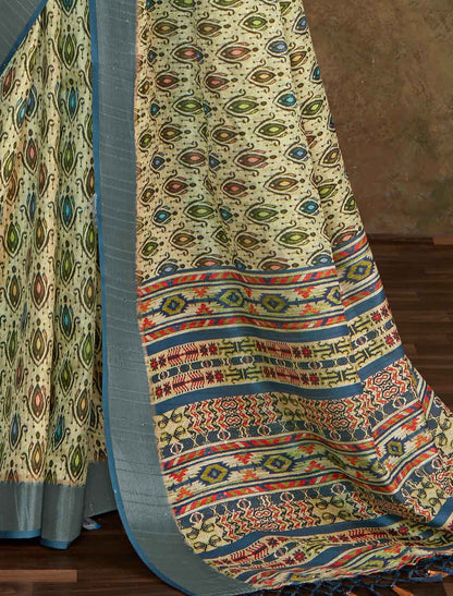 Handloom Silk Witn Designer Weaving Sequence Work Saree