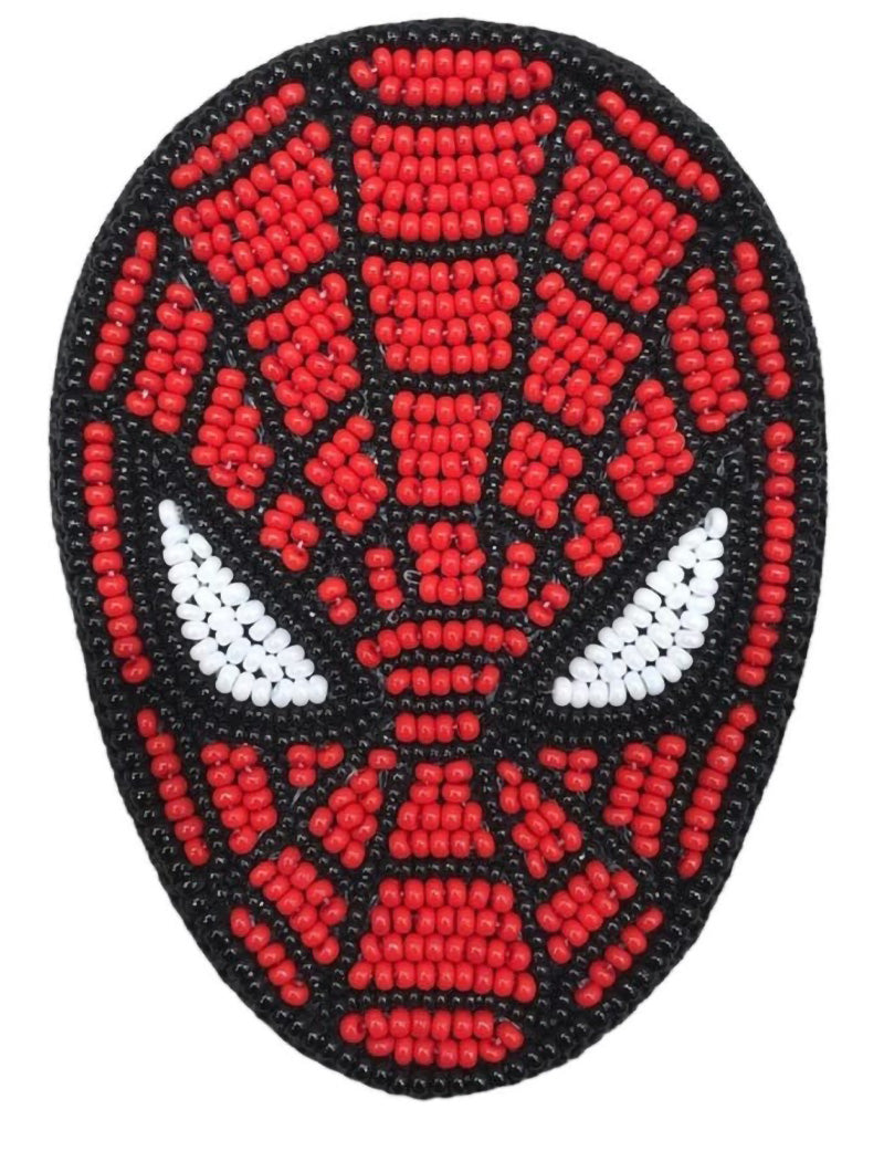 RJ Biirthy Banana and Spider Man Combo Washable Hand Beaded Patches and Brooches
