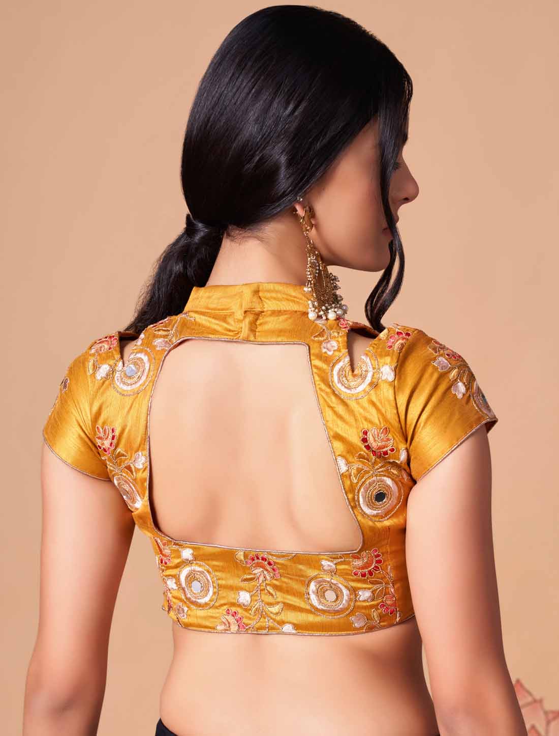 Black Ark Silk With Soft Net Thread Zari Embroidery Mirror Ethnic Lehenga Choli