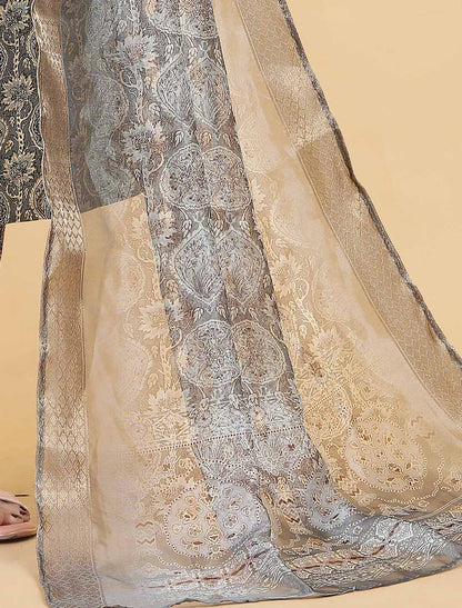 Ethnic Grey Premium Rayon Export Quality Hand Work Kurta Sets