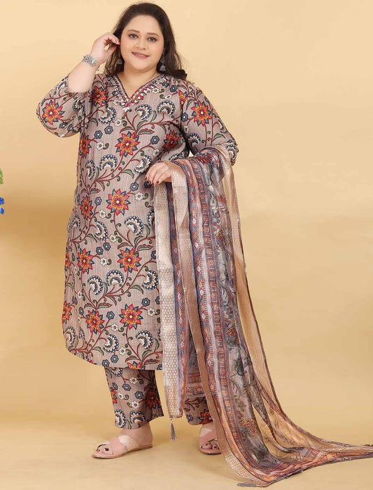 Ethnic Multi Color Premium Lichi Viscose Export Quality Hand Work Kurta Sets