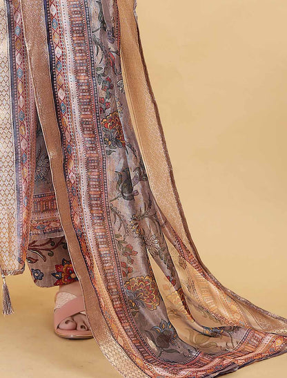 Ethnic Multi Color Premium Lichi Viscose Export Quality Hand Work Kurta Sets