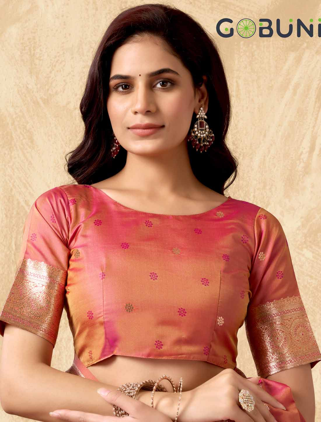 Ethnic Orange Silk Rich Pallu With Zhallar Designer Saree