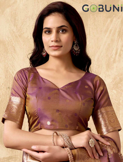 Pink Ethnic Silk Rich Pallu With Zhallar Designer Saree