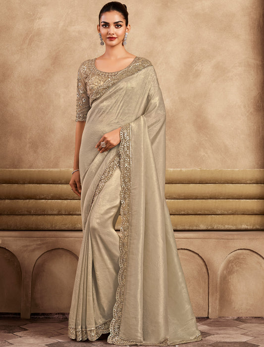 Ethnic Designer elegance Shine & Silk Stylish Party Wear Saree