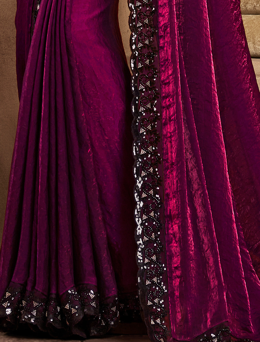 Discover Our Cherry Silk Designer Saree Ethnic & Party Wear