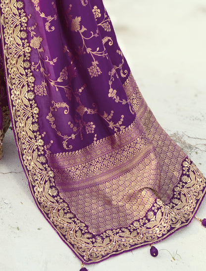 Jamli Pure Dola Viscose Heavy Party Wear Designer Saree