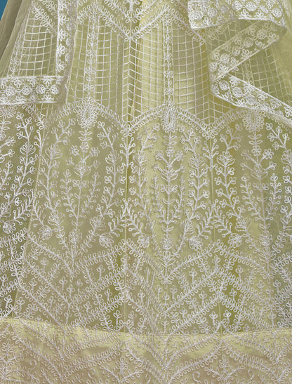 Green Ethnic Wedding Embroidered Lehenga Choli Set