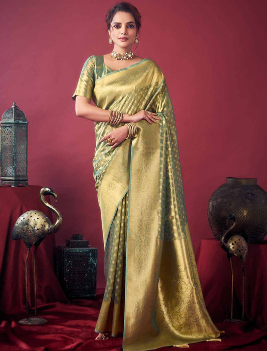 Ethnic Tissue Silk Collection with Zhallar High-Quality Soft Texture Saree