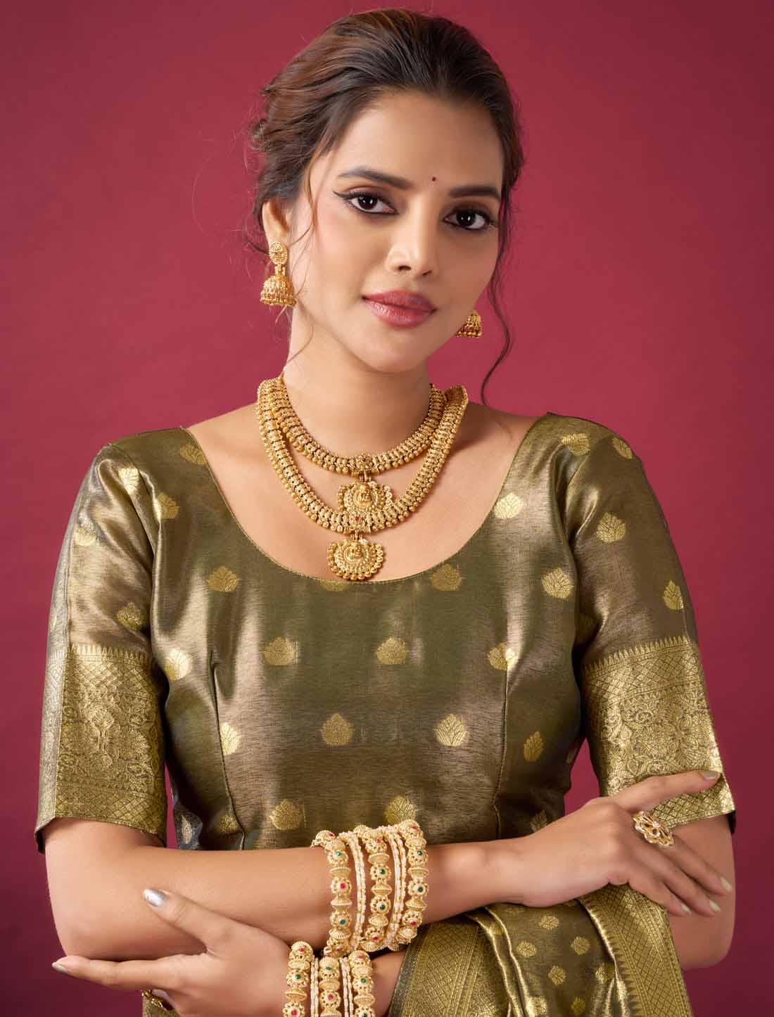 Tissue Silk Collection with Zhallar Ethnic High-Quality Soft Texture Saree