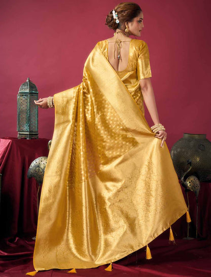 Tissue Silk Collection with Zhallar High-Quality Soft Texture Ethnic Saree