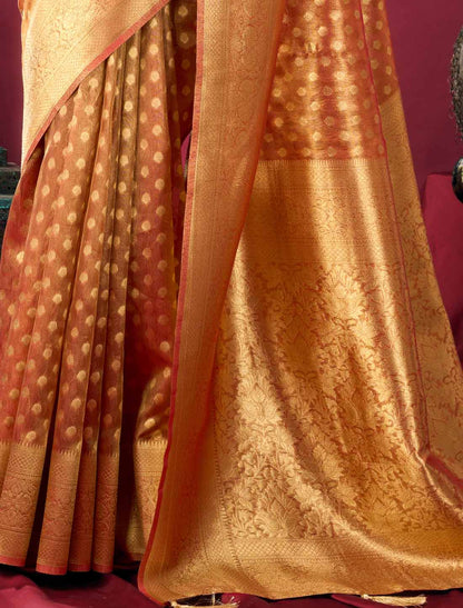Tissue Silk Collection with Zhallar Ethnic High-Quality Soft ETexture Saree