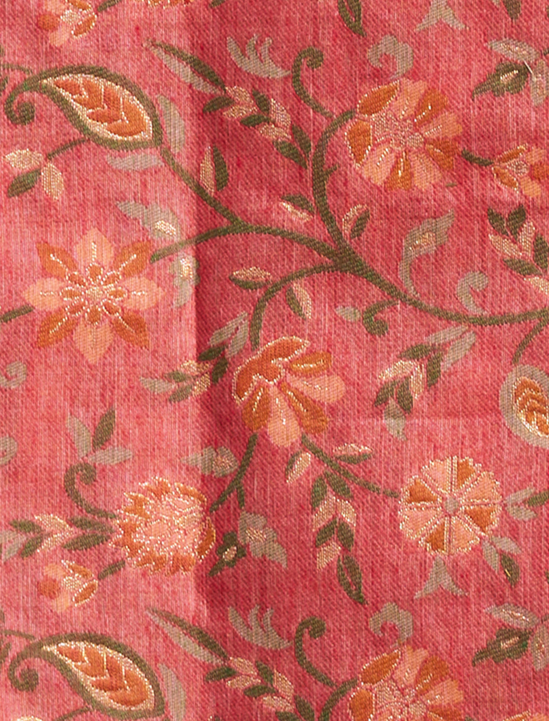 Peach Spun Cotton Party Wear Designer Saree With Zari Rich Pallu