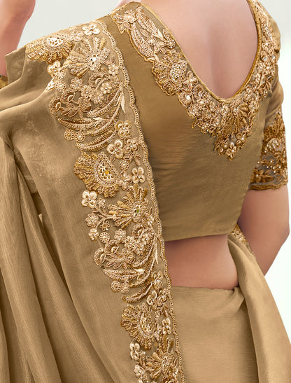 Pure Banarasi Silk Saree Zari Weaving Jacquard Sequince Heavy Embroidery