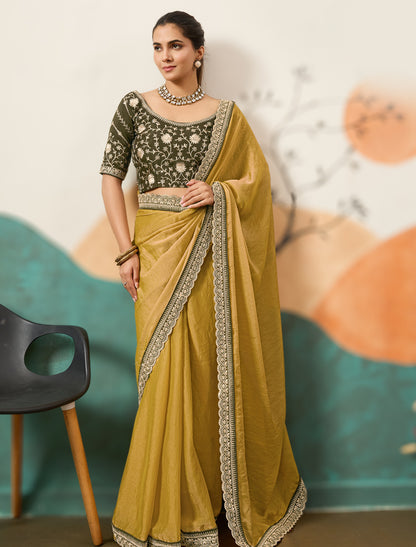 Sequence Work Saree for Women – Party Wear