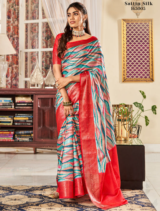 Chic Women's Party Wear Saree